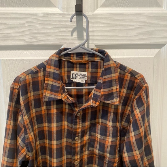 Men’s Medium Marmot Fairfax Midweight Flannel Button Down Shirt - Picture 4 of 11